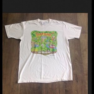 VTG 90S FORTYLAND SHOEBOX  USA  T SHIRT MENS L
